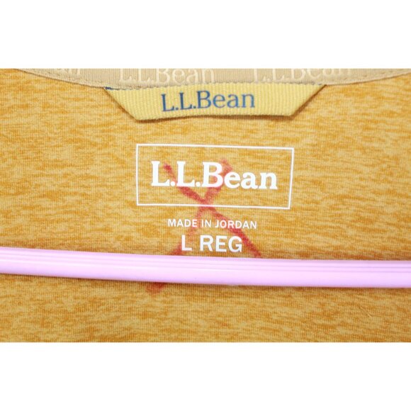 LL Bean VentureSoft Pullover Quarter Zip Toffee Marl Size L - Picture 7 of 12